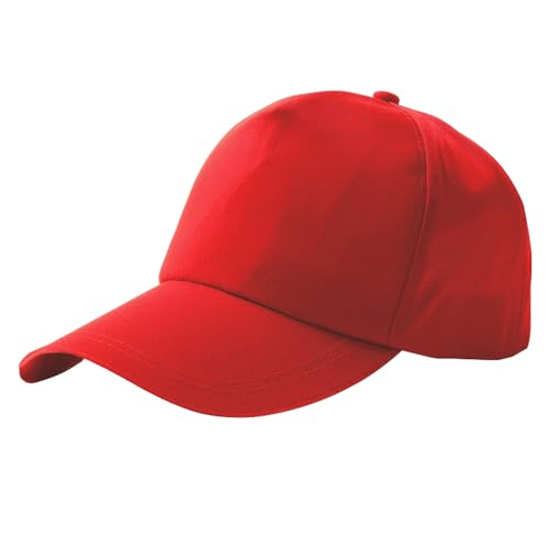 Chyuxinda Baseballkappe Baseball Cap Kappe Basecap Sonnenmütze Hüte Mützen für Herren und Damen Unisex Sport Outdoor Running (DE/NL/SE/PL, Alphanumerisch, Einheitsgröße, Rot) von Chyuxinda