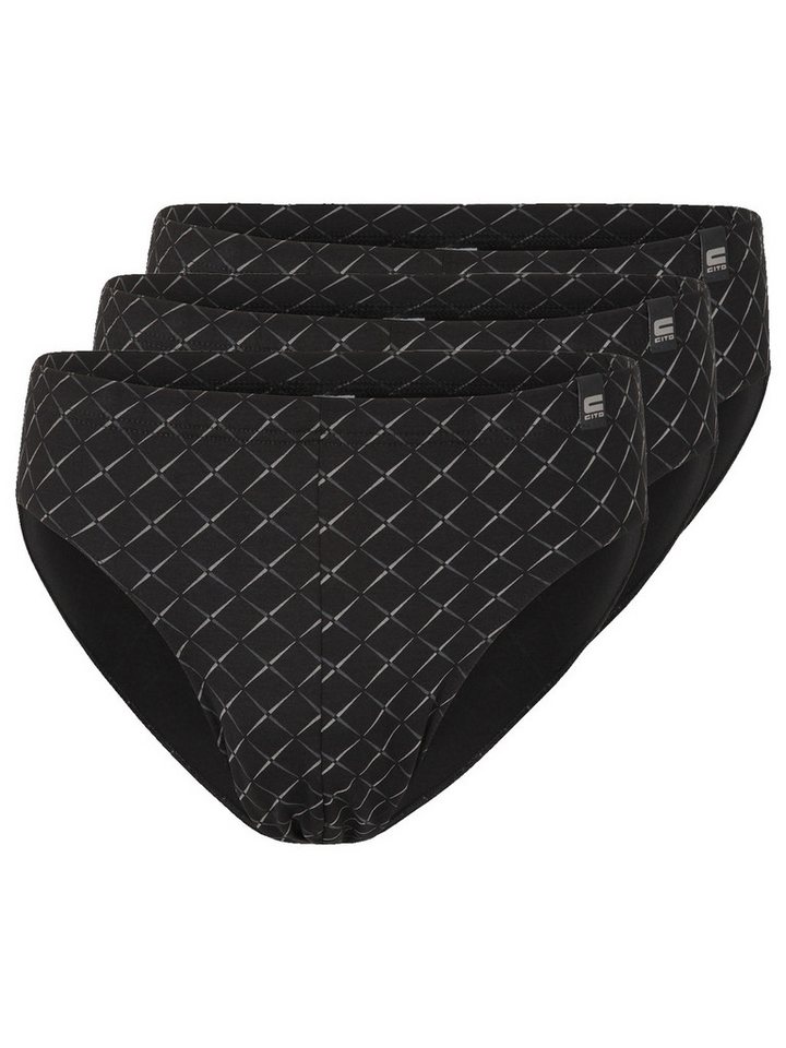 CiTO Slip 3er Pack Herren Slip Alloverdruck MicroModal (Packung, 3-St) - von CiTO