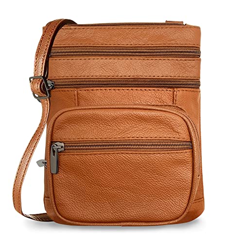Ciana Crossbody-Tasche für Damen, Schultertasche für Damen, Helles Braun, 12 inches x 15 inches x 12 inches von Ciana