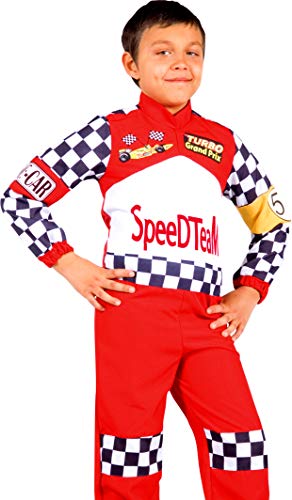 Ciao Hello Pilot F1 Anzug Jungen Kostüm, 7-9 Jahre von Ciao