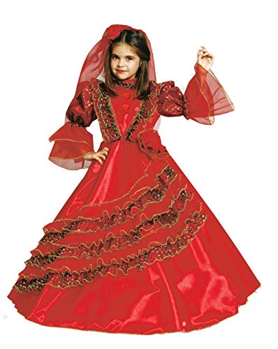 Ciao Unisex Kids Principessa Spagnola Costume Bambina Kostüme, rot, 8-10 anni von Ciao