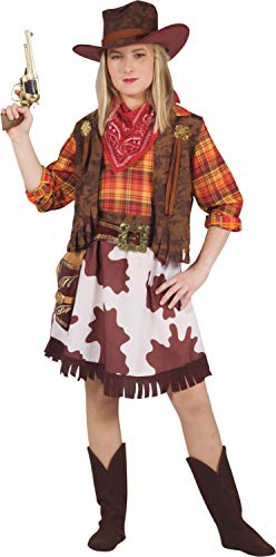 Hello Cowgirl Rodeo Mädchen Kostüm Mädchen (Größe 7-9 Jahre), braun, Mädchen von Ciao