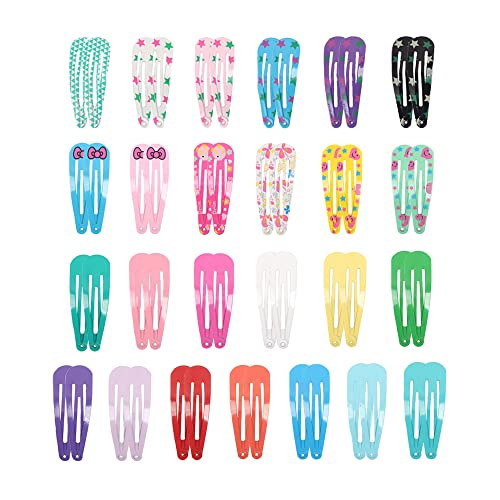 50 Stück Haarspangen Mädchen, 5CM Süße Kleine Haarclips Metall Haarspange, Kinder Haarklammern, Haarschmuck für Mädchen Kinder Damen von CiciIng