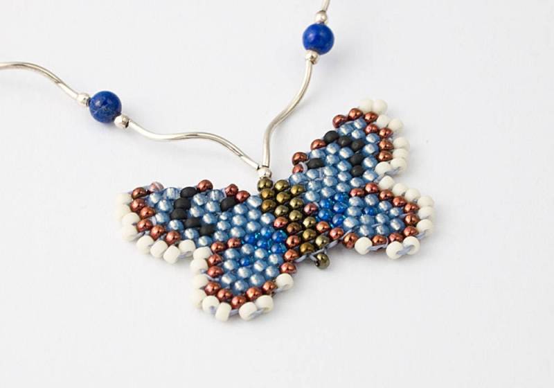 Alcon Blauer Schmetterling Perlenkette Alcon Blauer Schmetterling Perlenkette von CielCreations