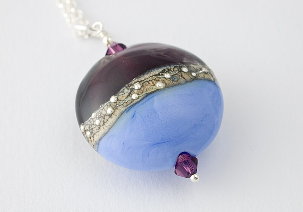 Immergrün Lampwork Halskette Immergrün Lampwork Halskette von CielCreations