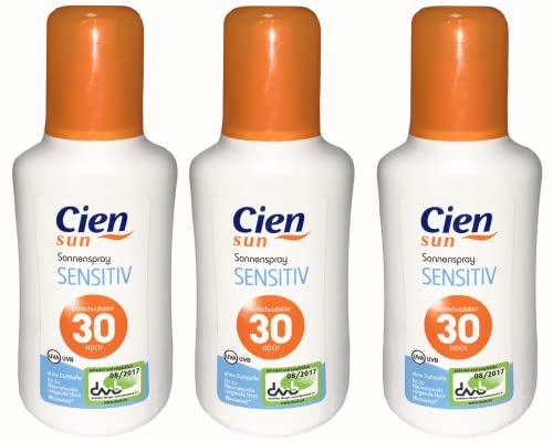 CIEN SUN Sonnenspray Senstive I LSF 30 I ohne Duftstoffe I für zu Neurodermitis neigende Haut I 3er SET CIEN SUN Sonnenspray Senstive I LSF 30 I ohne Duftstoffe I für zu Neurodermitis neigende Haut I 3er SET von Cien