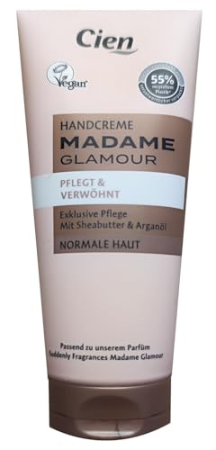 CIEN Handcreme MADAME Glamour Pflegt u. Verwöhnt, Exclusive Pflege mit Sheabutter & Arganöl, für normale Haut, (1x100 ml) von Cien