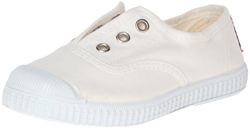 Cienta 70997 05 22/34 weiße Mädchenschuhe elastisch duftender Slip on Stoff 32 von Cienta