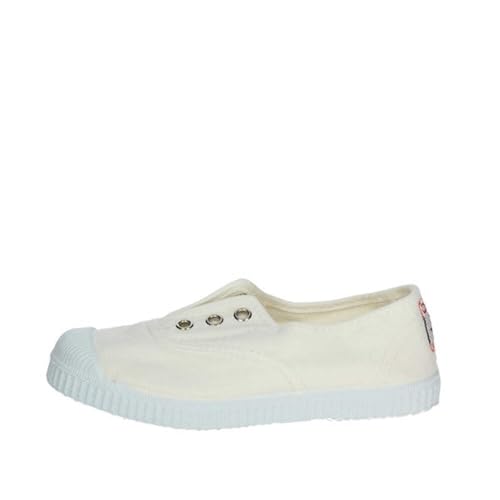 Cienta 70997 05 22/34 weiße Mädchenschuhe elastisch duftender Slip on Stoff 32 von Cienta