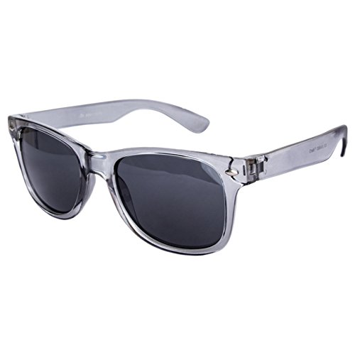 Ciffre EL-Sunprotect® Sonnenbrille Nerdbrille Brille Nerd Transparent Grau UV400 von Ciffre