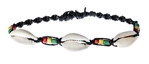 Ciffre Muschelarmband Glücksbringer Geburtstag Armband Band Muschel Kauri Rasta Kauri Muscheln von Ciffre