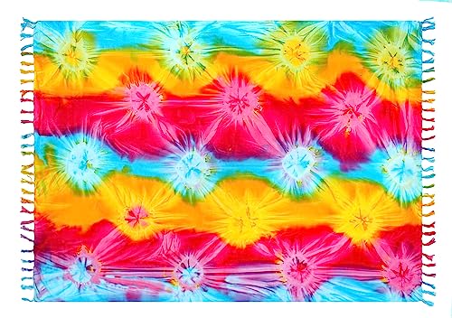 Ciffre Sarong Pareo Wickelrock Dhoti Loop Tuch Strandtuch Handtuch Knall Bunt Made in Bali Echte Batik von Ciffre