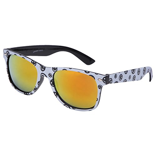 Ciffre Sonnenbrille Nerdbrille Nerd Retro Look Brille Pilotenbrille Vintage Look - ca. 80 verschiedene Modelle Smiley verspiegelt Ciffre Sonnenbrille Nerdbrille Nerd Retro Look Brille Pilotenbrille Vintage Look - ca. 80 verschiedene Modelle Smiley verspiegelt von Ciffre