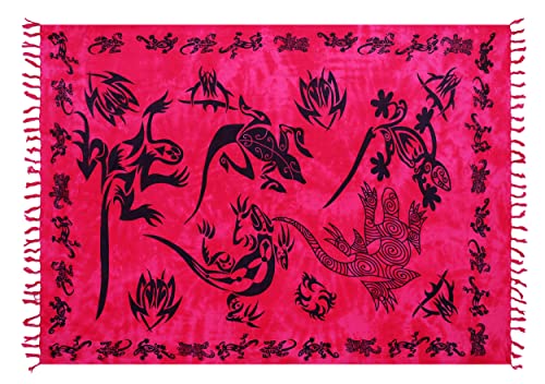 Ciffre Sarong Pareo Wickelrock Strandtuch Schal Handtuch Strandkleid Decke Wandbehang Pink Ciffre Sarong Pareo Wickelrock Strandtuch Schal Handtuch Strandkleid Decke Wandbehang Pink von Ciffre