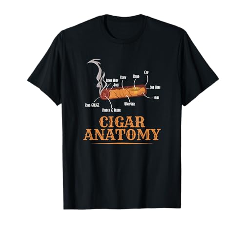 Lustige Zigarre Anatomie Smoker Zigarren Whisky-Liebhaber Männer Geschenkidee T-Shirt Lustige Zigarre Anatomie Smoker Zigarren Whisky-Liebhaber Männer Geschenkidee T-Shirt von Cigarette Tobacconist Dad Cigar Set Gift Idea