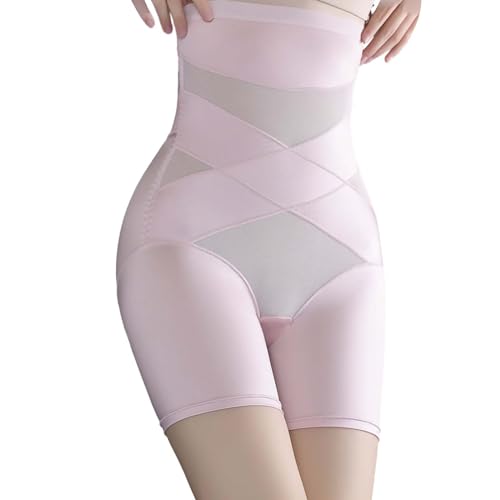 Cihdmfb Bauchweg Unterhose Damen Große Größe Miederhose Stark Formende Shapewear Hohe Taille Unterhose mit Bein Figurformende Miederpants Body Shaper Bauchkontrolle Unterwäsche(A Lila,4XL) von Cihdmfb