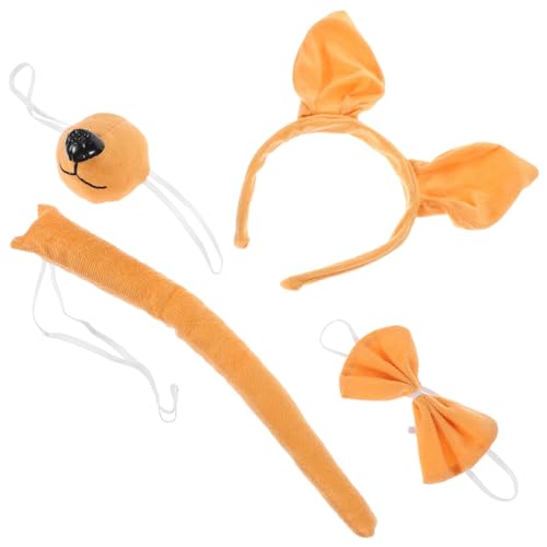 Ciieeo 1 Set Känguru-Stirnband-Set Halloween-Tier-Stirnband-Kostüm- Süßes Ohr- Cosplay-Zubehör Fliege Miss von Ciieeo