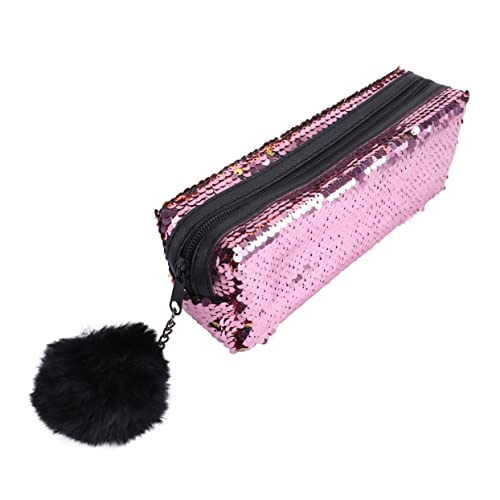 Ciieeo 1stk Federmäppchenpaillettenfedermäppchenmakeuppencilcase Glitzer Geldbörse Für Kinder Pailletten-Kosmetiktasche Federmäppchen Aus Pailletten Fräulein Polyester Meerjungfrau von Ciieeo