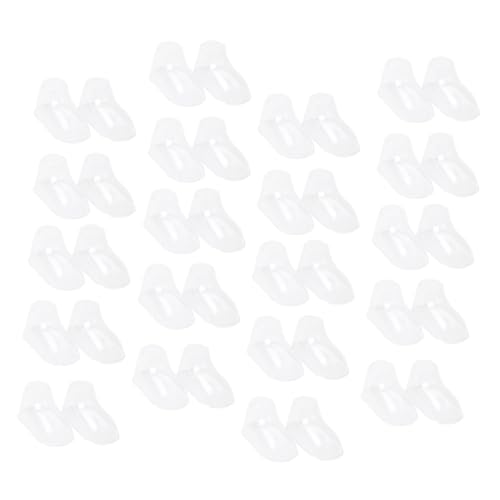 Ciieeo 100 Stück Kunststoff Fußformen Schuhständer Transparent Schuhdisplay Halter für Junge Mädchen Schuhe Zubehör Leicht Langlebig Flexibel und Praktisch von Ciieeo