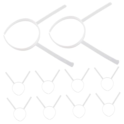 Ciieeo 10stücke Transparente Kunststoff Stirnband Rahmen Basis Für Basteln Diy Projekt Zubehör Zum Dekorieren Blanko Stirnbandrahmen Kopfbedeckung Ohr Haare von Ciieeo