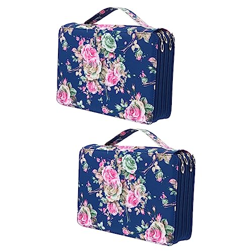 Ciieeo 2st Bleistift Aufbewahrungstasche Stifthülle Halter Für Gelstifte Aufbewahrungstasche Für Schreibwaren Tasche Für Aquarellstifte Federmäppchen Etui Stoff Groß Verpackung Student von Ciieeo