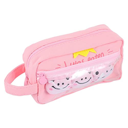 Ciieeo 2 STK Cartoon-Frosch-federmäppchen Stifteboxen Für Die Schule Federmäppchen Für Damen Stift Mit Großer Kapazität Make-up-Tasche Stiftetui Makeup Tasche Kind Schüttgut Segeltuch von Ciieeo