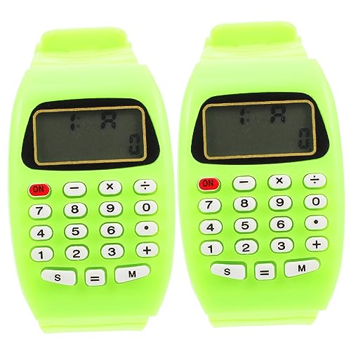 Ciieeo 2st Mode-multifunktionsuhren Kinder Spielen Uhr Kinder Beobachten Kinder Sehen Zuerst Zu Tragbare Rechenuhr Kinder Elektronische Uhr Herren Digitaluhr Fitness LCD Bildschirm Junge von Ciieeo