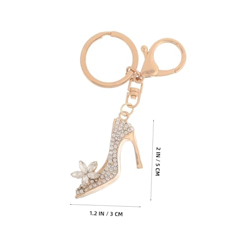 Ciieeo 2 Stück High Heels Anhänger Strass-schuh-schlüsselanhänger Strass -schlüsselketten Schuhverzierung Schuhschmuck Für Damen Tasche Charme High-heel- Schuh Charme Metall von Ciieeo
