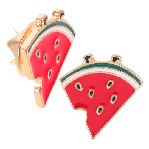 Ciieeo 2 Stück Wassermelonen Brosche Legierung Cartoon Anstecknadel Sommer Schmuck für Kragen Strickjacke Kleid Schal Geschenkideen von Ciieeo