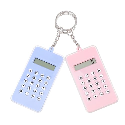 Ciieeo 2 Stück Taschenrechner Destress Mini-Rechner Mini-Mathe-Handtasche Schlüsselanhänger Charm Schlüsselanhänger Taschenrechner Schlüsselanhänger Schlüsselanhänger Anhänger Labyrinth von Ciieeo