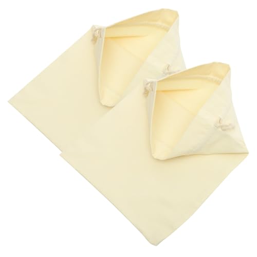 Ciieeo 2 Stück Wiederverwendbare Baumwoll Aufbewahrungssäcke mit Kordelzug Große Lebensmittelbeutel für Reis Mehl Gemüse Praktische Küchen Stoffsäcke zum Frischhalten und Organisieren von Ciieeo