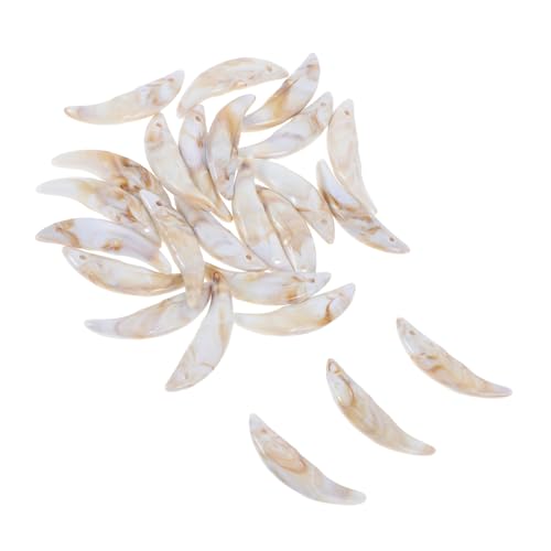 Ciieeo 25stücke Wolfszahn Anhänger Zur Schmuckherstellung Höhlenmenschen-charm Wolfszahn-charms Glücksbringer-halskette Tierzahn-anhänger Halloween-wolfszahn-charm Wolfszahn-anhänger von Ciieeo