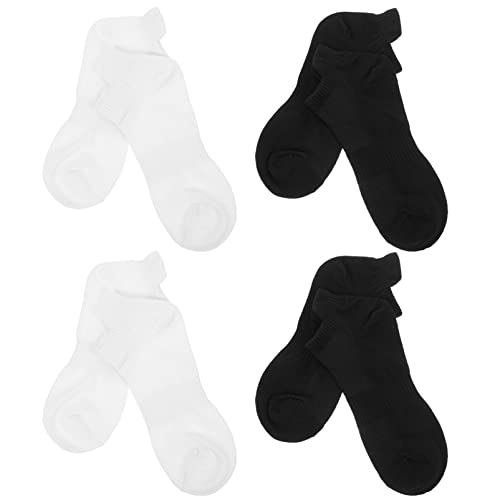 Ciieeo 4 Paare Socken Aus Gekämmter Baumwolle Atmungsaktive Sportstrümpfe Söckchen Für Damen Sportsocken Alle Strumpf Unisex-wanderstrümpfe Bequeme Socken Männer Und Frauen Belüftung von Ciieeo
