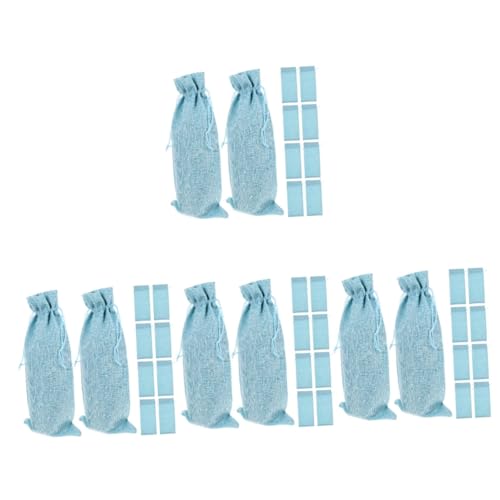 Ciieeo 4 Sätze Tasche Mit Kordelzug Für Weinverpackungen Flasche Getränke Party Geschenktüten Bottlebag Weinbeutel Für Süßigkeiten Weinhalter Weinbeutel-Tasche Taschen Leinen 10 Stück * 4 von Ciieeo