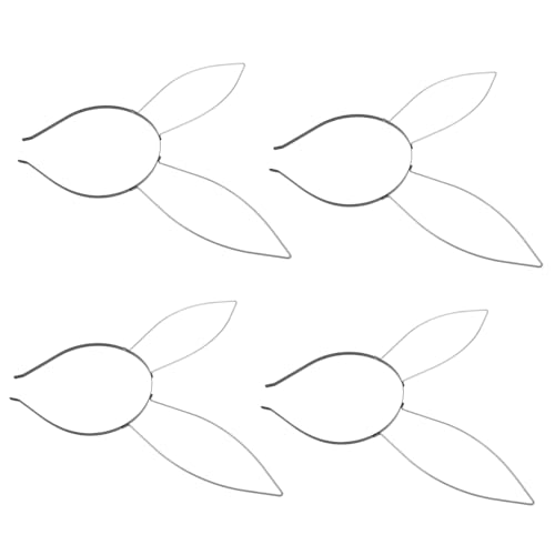 Ciieeo 4stücke Diy Hasenohren Stirnband Stirnbandrahmen Unfertige Kaninchenohr Stirnbandbasis Für Bastelprojekte Blanker Stirnbandframe Zum Selbermachen von Ciieeo