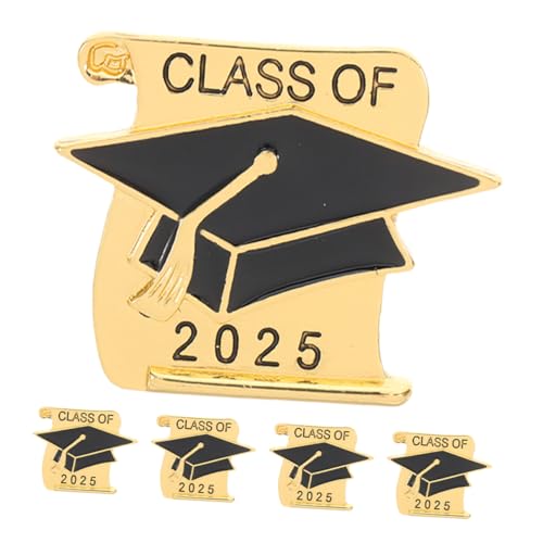 Ciieeo 5 Stück Teiliges Abschlussmütze Brosche Metall Anstecknadeln für Graduierung Kleidung Taschen und Hüte Stilvolle Abzeichen für Abschlussfeier und Erinnerungsstücke von Ciieeo