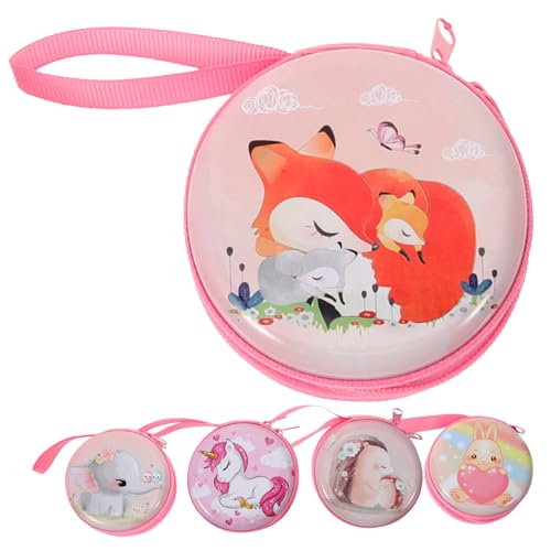 Ciieeo 5 Stück Teiliges Runder Geldbörsen mit Tiermotiv Kleine für Schlüsselanhänger Partys Aufbewahrung von Münzen Süßigkeiten Dekorative Geschenkboxen für Erwachsene von Ciieeo