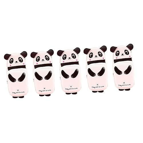 Ciieeo 5st Mäppchen Lippenbalsam Tasche Kosmetiktasche Basteltaschen Selber Machen Stifttaschen Panda-stifttasche Schreibwarentasche Münzbeutel Pu-Leder Student Reißverschluss Stifthalter von Ciieeo