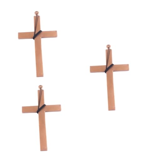 Ciieeo Abschlussgeschenke 3St Kreuz Halskette vacation bible school christliche geschenke brojanica bapestar große größen Cosplay Abschlussgeschenk kreuzen Halloween Requisiten Anhänger von Ciieeo