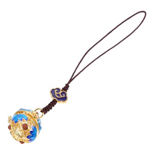 Ciieeo Ballförmiger Duftkugel Schlüsselanhänger Chinesischer Stil DIY Anhänger Goldene für Handys Taschen Besondere Anlässe von Ciieeo