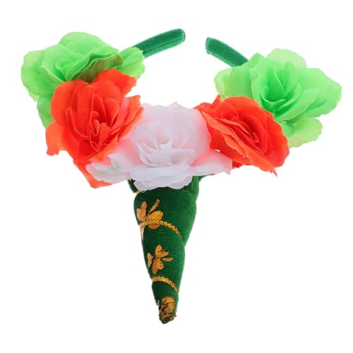 Ciieeo Blumen-kopfbedeckung Stirnband Für Frauen Und Mädchen St. Patricks Day Stirnband Für Erwachsene Jungen Und Mädchen Irisches Festival Haar-accessoires von Ciieeo