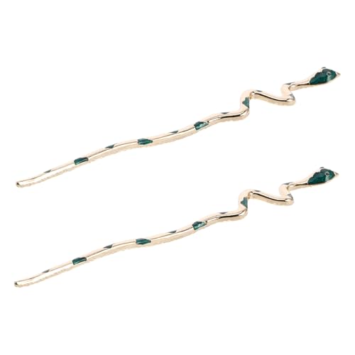Ciieeo 2stücke Schlangen-haarnadeln Aus Legierung Haarstäbchen Für Dickes Haar Nadeln Für Duttfrisuren Accessoires Für Langes Haar Haarnadeln Für Frauen von Ciieeo