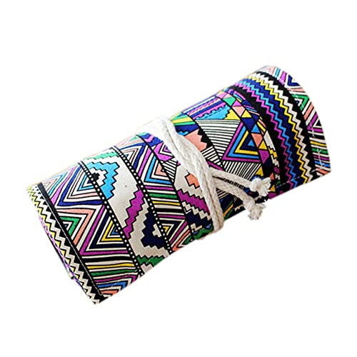 Ciieeo Bleistifthülle Fächer Roll-up Organizer Waschbare Federtasche Aufbewahrungstasche Für Künstlerbedarf Schülerhalter Im Ethnischen Stil von Ciieeo