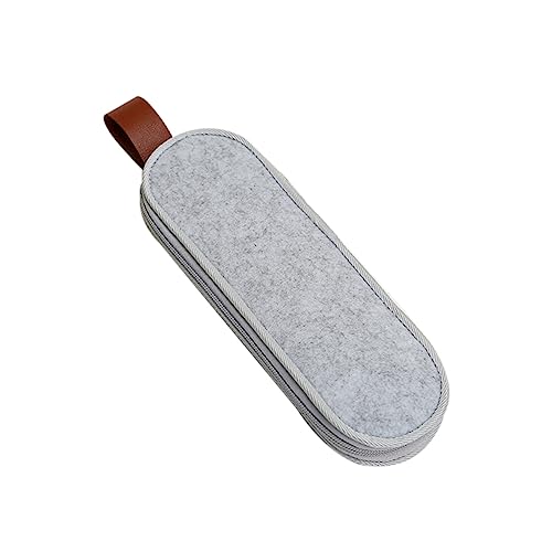 Ciieeo Aufbewahrungstasche für Geschirr aus Wasserfestem Filz Tragbare Bestecktasche für Camping Picknick und Outdoor Aktivitäten Messer- und Strohhalm Fach Leicht und Praktisch von Ciieeo