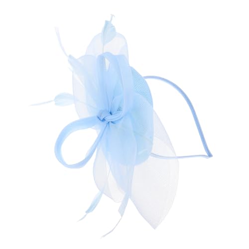 Ciieeo Himmelblaue Braut Fascinator-Hut, Teeparty Netz Haarreif, Fascinator für Hochzeit, Bankett und besondere Anlässe Ciieeo Himmelblaue Braut Fascinator-Hut, Teeparty Netz Haarreif, Fascinator für Hochzeit, Bankett und besondere Anlässe von Ciieeo