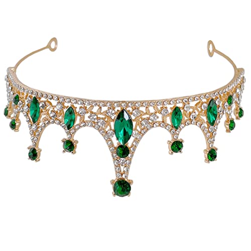 Ciieeo Kleines Strassstein Kronstirnband für Tiara Haaraccessoire für Cosplay Geburtstagsfeiern Hochzeiten und Partys Bequem von Ciieeo