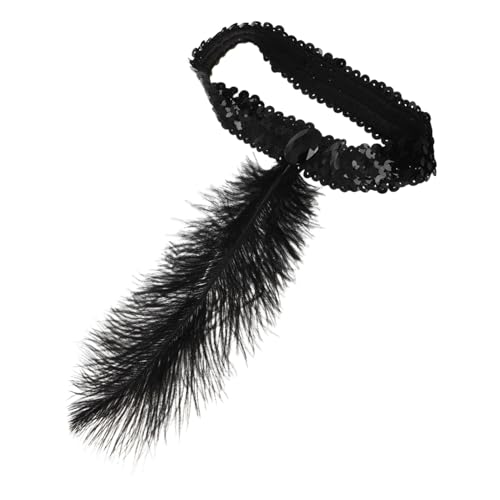 Ciieeo Kopfschmuck Für Damen Schwarzer Hut-fascinator Stirnband Mit Schmuckfedern Für Kostümpartys Geburtstagsfeiern Und Besondere Anlässe von Ciieeo