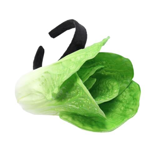 Ciieeo Lustiges Kohl-Gemüse-Stirnband, leichtes Cosplay-Haar-Accessoire für Erwachsene, bequemes Spa-Haarband mit Nähten von Ciieeo