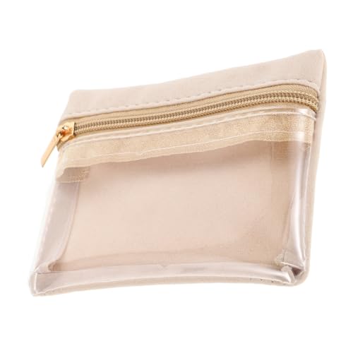 Ciieeo Mini Schmuck Organizer Tasche Transparente Reise Schmuckaufbewahrung für Ringe Ohrringe Armbänder Kompakte Praktische Schmuckbörse mit Reißverschluss für Damen von Ciieeo
