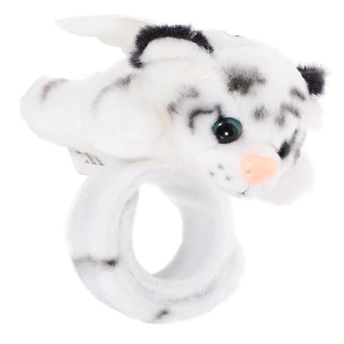 Ciieeo Plüsch Tier Slap Armband Fliegender Weißer Tiger Partyspielzeug für Themengeburtstage Langlebig und Leicht Mitgebsel von Ciieeo